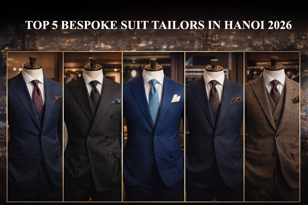 TOP 5 MOST LUXURIOUS BESPOKE SUIT TAILORING SHOPS IN HANOI IN 2026