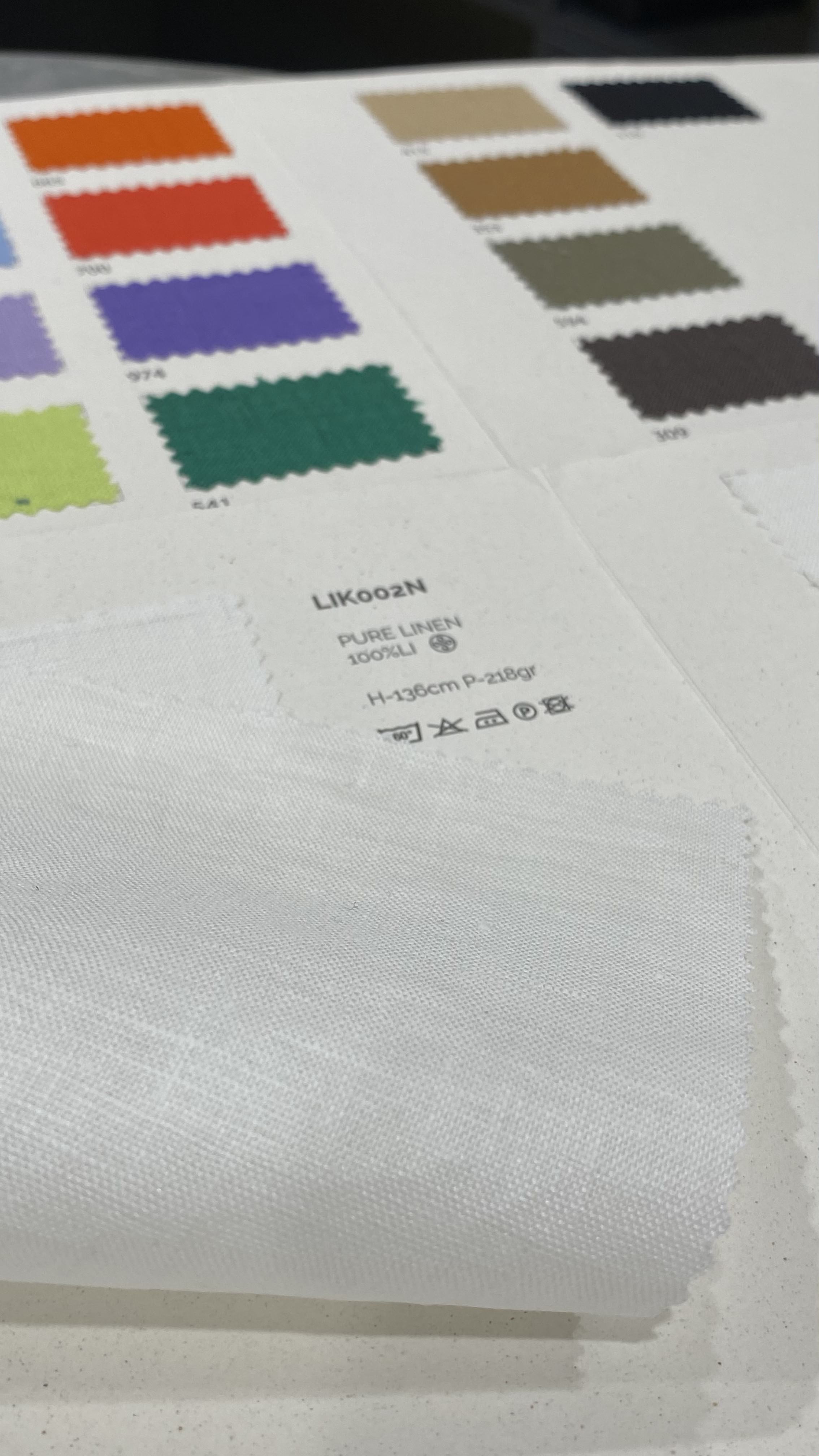 Premium Pure Natural Linen Italian Summer Breeze Collection - detail images