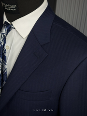 Suit Dark Blue Vân Chìm Herringbone - detail images