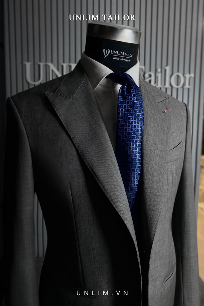 Suit Fullcanvas Thùa Cờ Pháp - detail images