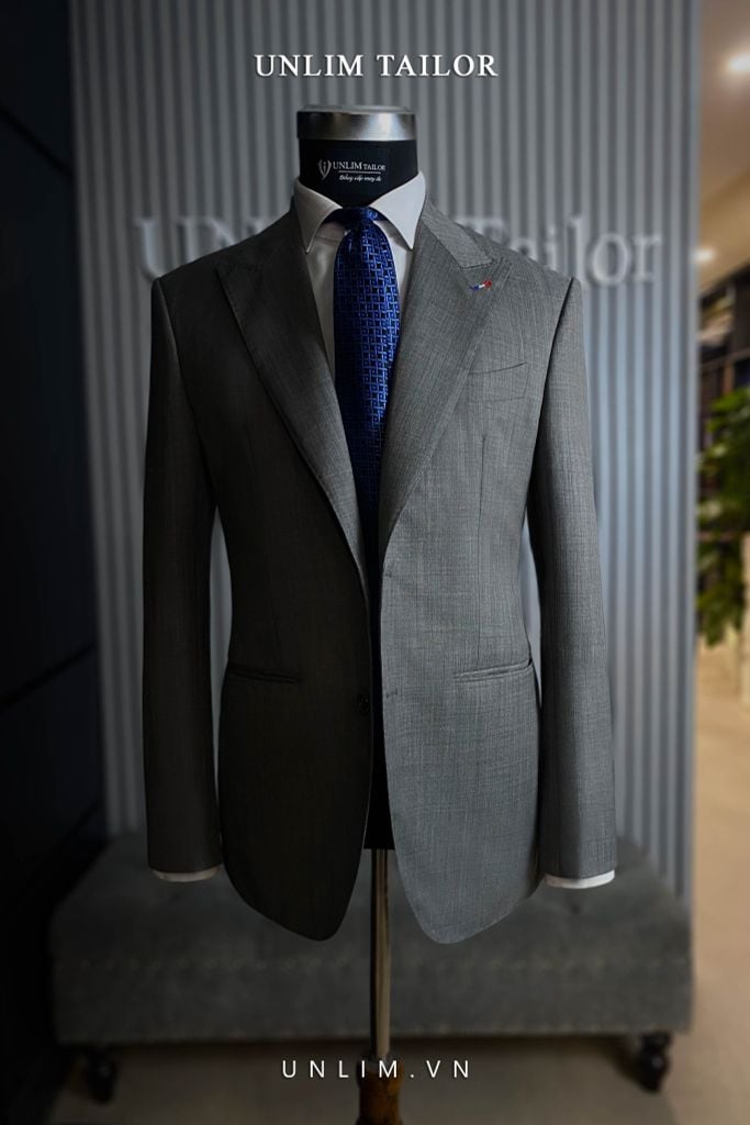 Suit Fullcanvas Thùa Cờ Pháp - detail images