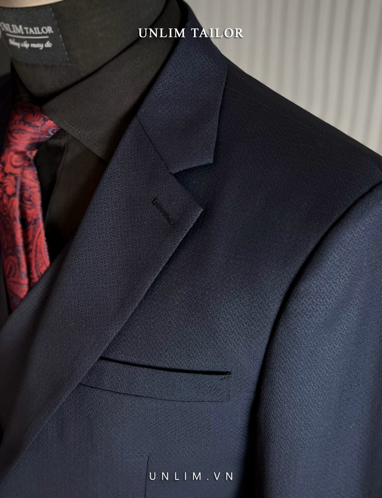 Suit Xanh Đen Vân Chìm - detail images