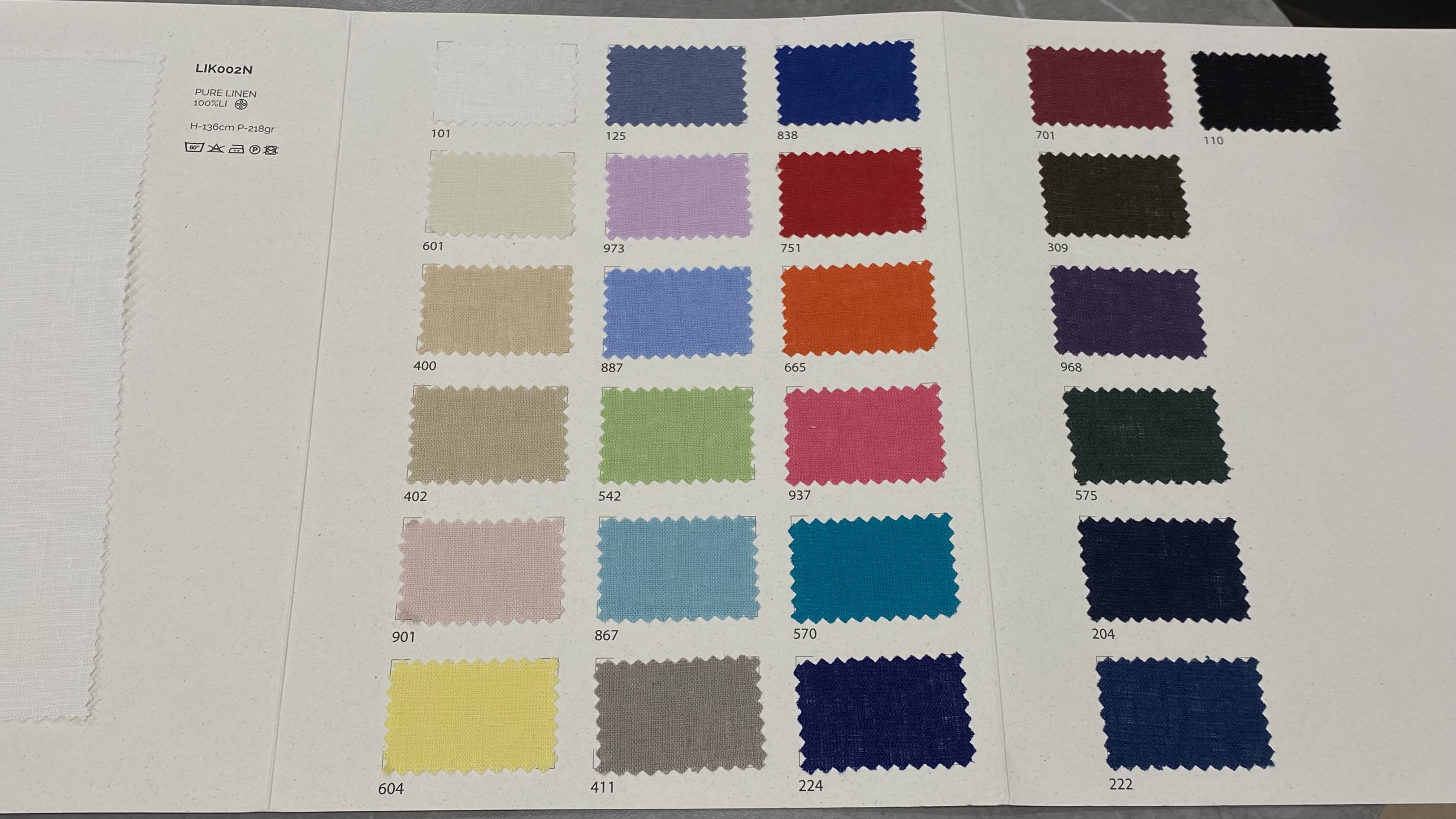 Premium Pure Natural Linen Italian Summer Breeze Collection - detail images