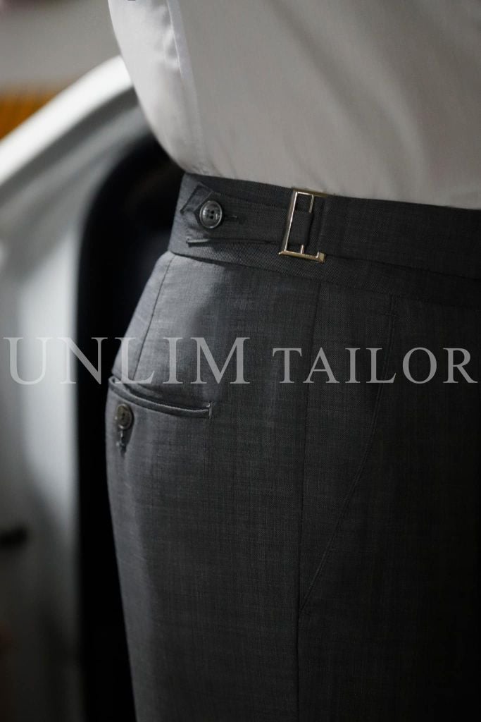 Quần Âu Nam Gurka Màu Xám - detail images